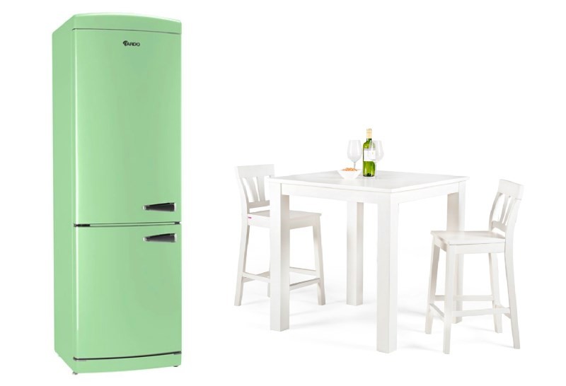 Зеленый холодильник Ardo