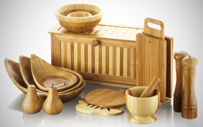 Кухонная утварь из бамбука