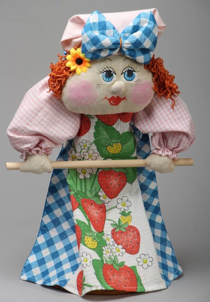 Кукла полотенцедержатель для кухни своими руками