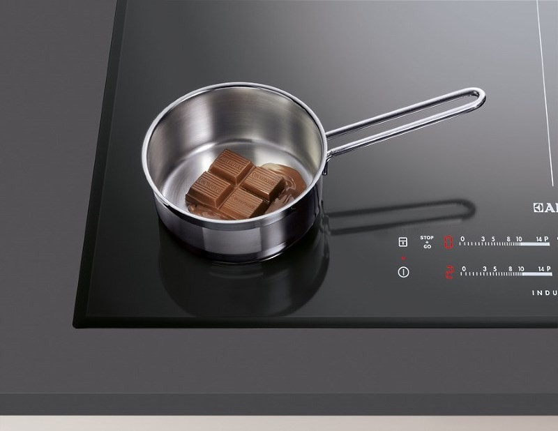 индукционная плита и шоколад