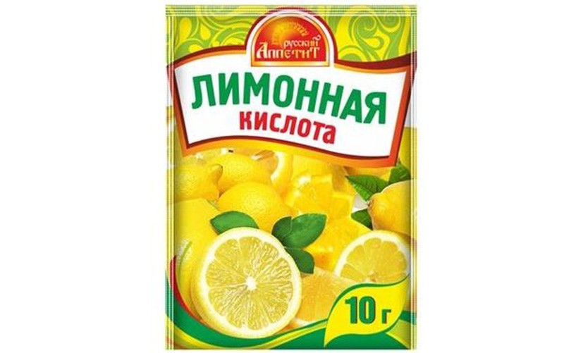 Лимонная кислота при подгорании еды