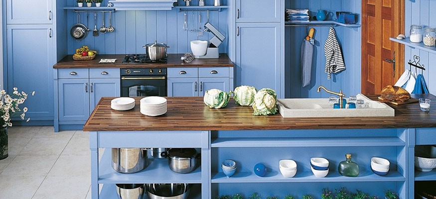 Избыток синего цвета на кухне